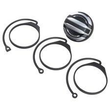 Fuel Cap Tank Brushed Silver