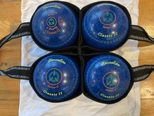 Henselite  Classic 11  Size 3 Bowls + Bowls Shoulder Bag  & Carrier.  Speck Blue