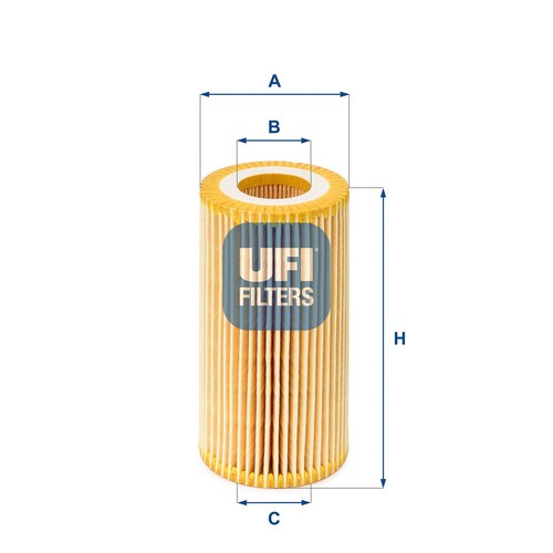 Oil filter 039 - 25.039.00, ufi