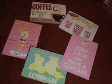  5 X LARGE TIN ADVERTISING