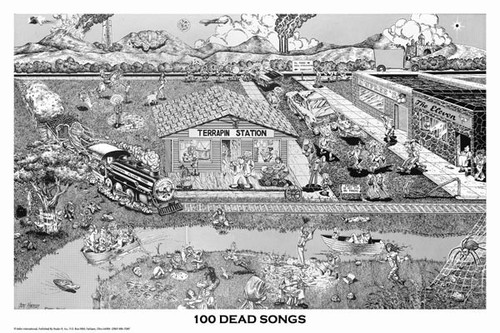 100 dead songs 24x36 - songs, poster