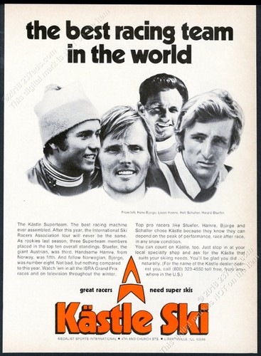 1972 kastle skis hans - 1972, bjorge