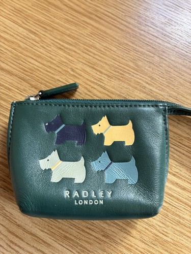 Radley green leather - leather, coin