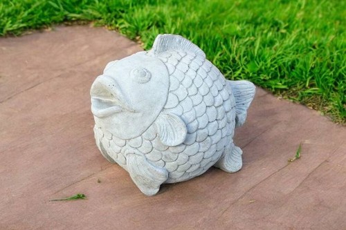 Koi fish concrete - koi,