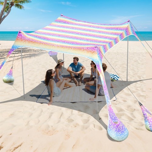 Beach tent sun shelter - beach,