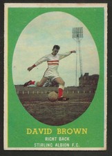 A&BC-FOOTBALL 1963 SCOTTISH (MAKE A PHOTO)-#040- STIRLING ALBION - BROWN 