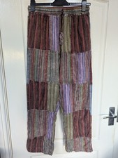 Boho,Hippy Yoga Trousers 100% Cotton Made In Napal Size( XXL But More Like A Med