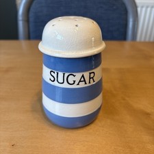T G Green Cornishware SUGAR Shaker Green Shield￼