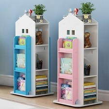 Wooden Kids Rotating Bookshelf