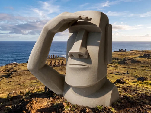 Moai explorer statue easter - explorer,