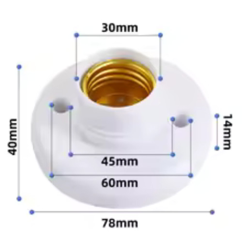 E27 light bulb holder socket - e27,