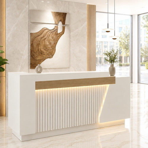 Reception desk with - desk,
