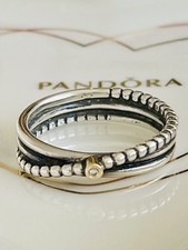 💛 PANDORA Silver & 14k Gold