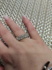 Double Wide Diamond Band in