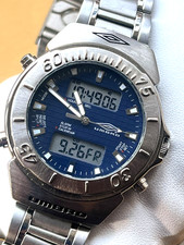 c2010 Rare Men's UMBRO Alarm Chronograph Wrist Watch. Quartz. 50m Running Fine