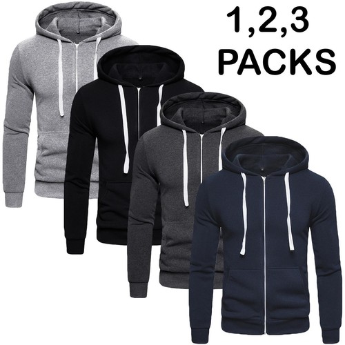 Mens plain fleece zip - fleece,