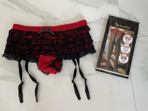 Sexy frilly suspender - frilly, panties