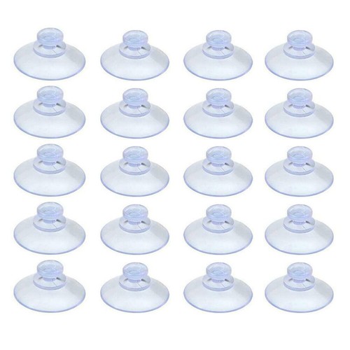 20pc 40mm clear - 20/40mm, suction