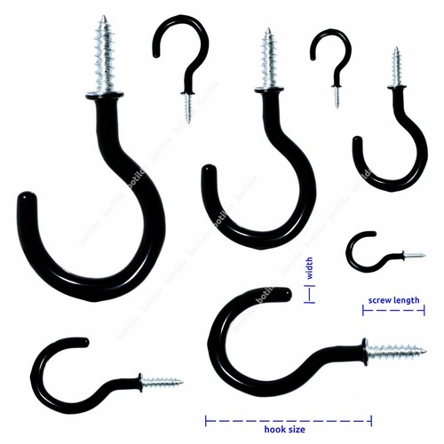 Black hooks pack - , *screw