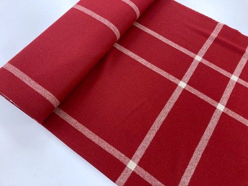 British wool fabric red giant - wool,
