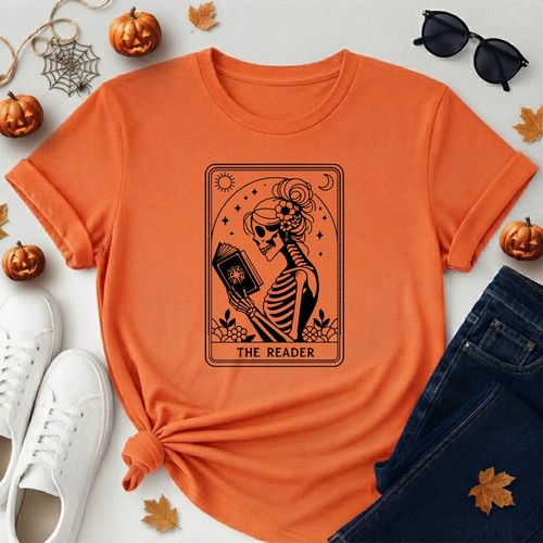 The reader skeleton tarot - the,