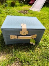 Blue Vintage Outdoor  Hamper