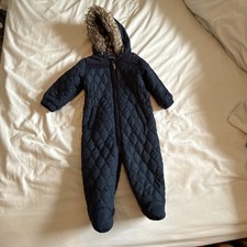 Next Snowsuit Dark Blue Size 9-12 Months, Great Condition, Boys Or Girls.