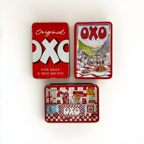 Set oxo tins - tins, vintage