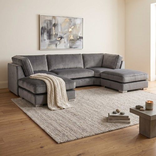 Bishop shape sectional couch - sectional,