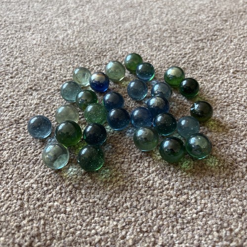 Vintage 70s 80s glass marbles - vintage,