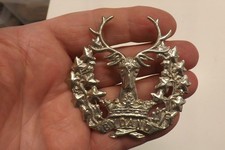 MILITARY BADGE GORDON HIGHLANDERS 6.75CM X 6.75CM (3591)