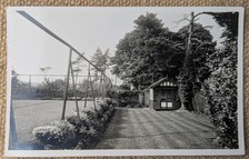 Shed, Summer House, Garden, Tennis Court? Unknown Location, Photo Postcard