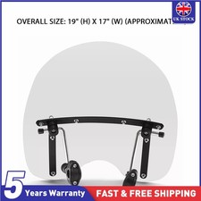 19"x17" Large Clear Windscreen