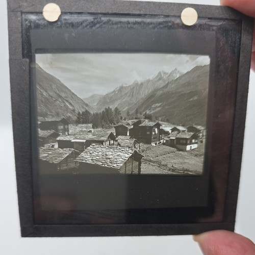 Glass magic lantern slide - glass,