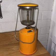 Primus 2250 Gas Lamp Orange Lantern Handheld Retro Camping Made In Sweden