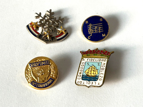 Vintage badges french ski - 4,,