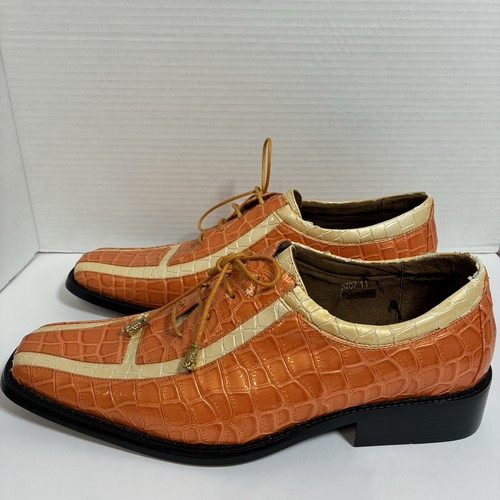 Vintage crocodile print orange - crocodile,