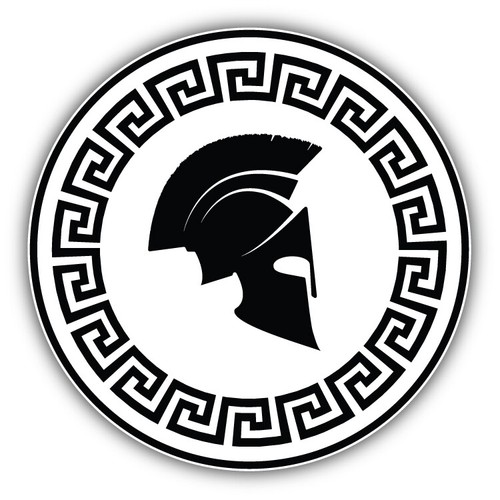 Spartan helmet icon car bumper - spartan,