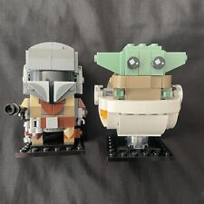 LEGO Brickheadz 75317 Star Wars Mandalorian + The Child Grogu | Complete | VGC