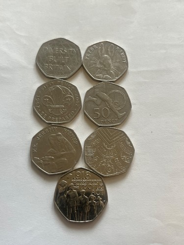 Pence pieces and - x, 50
