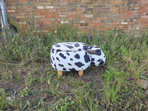 Animal design footstool cow - animal,