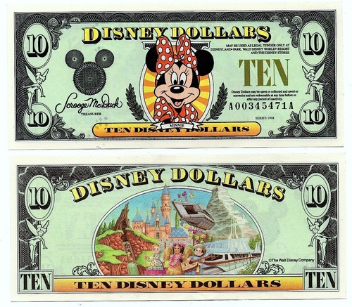 Disney dollar minnie mouse - dollar,