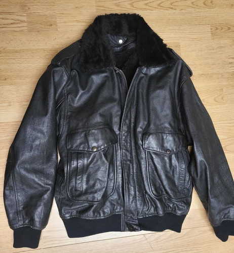 Bomber pilot leather jacket - pilot,