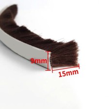 10M Self-Adhesive Draught Excluder Brush Strip Casement Door Windows Seal Tape