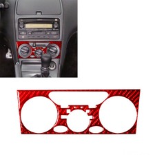 1pcs Red Carbon Fiber Climate Console Interior Trim For Toyota Celica 2000-05