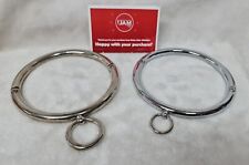 Slave Collar 2 sizes, Rolled Stainless Steel, bondage, eternity, BDSM, Collared