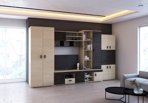 Wall unit stand - wall, tv