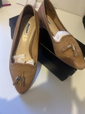 DUNE size 5 Tan Leather Loafer