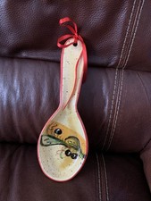 Olive Design Ceramic Spoon Rest Souvenir Ornament Hand Painted