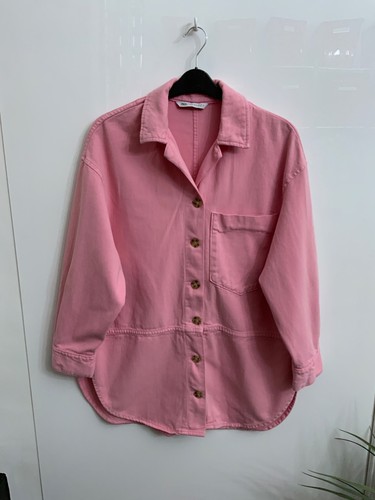Zara womens pink cotton - , shirt